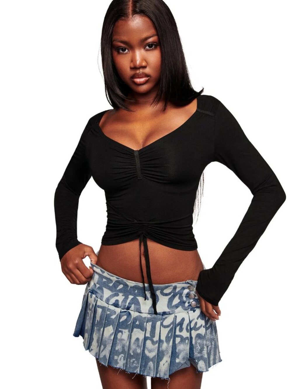 NWT I.AM.GIA ASHA LONG SLEEVE TOP SMALL